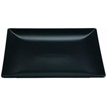 Nextday Catering Equipment Supplies b2978 par placa, luna cuadrado, cerámica, 21 cm, negro