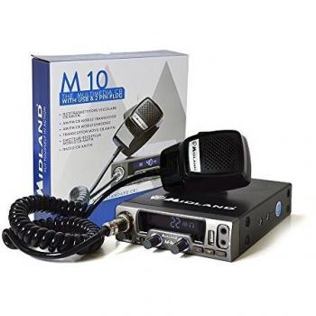 Midland M10 - Radio CB con Am/FM, conexión USB y Automatic Digital silenciador