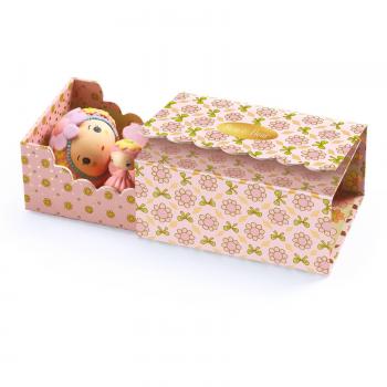 Muñeca Tinyly Rose y Fleur en caja magnética
