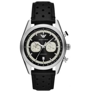 Emporio Armani Reloj de hombre AR11635 Cronógrafo de acero, negro, cuarzo