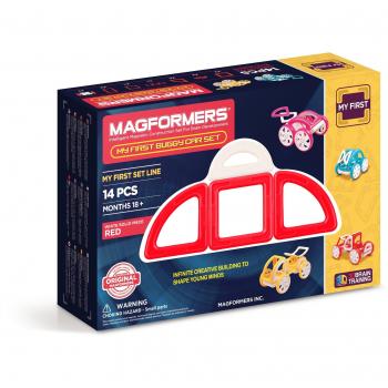 Set de Construcción Magnético Magformers Mi Primer Juego 14 Piezas con Coches Buggies
