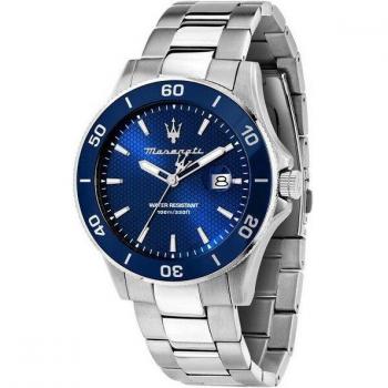 Reloj de hombre Maserati Stile R8853100036 con correa de acero plateada