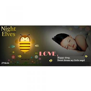 jp4kids Baby Luz nocturna + Pared adhesivos en Juego amarillo Honig Biene