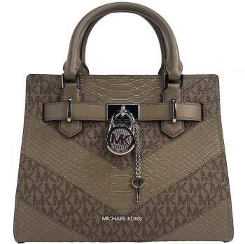 Michael Kors Small Dusk Satchel Crossbody Bag, Green female, ONE SIZE, Saffiano Leather