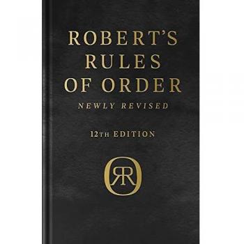 Robert's Rules of Order Newly Revised, Deluxe 12th edition