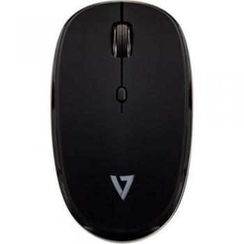 V7 MW550BT - Ratón Bluetooth Silencioso de 4 Botones con DPI Ajustables, Color Negro