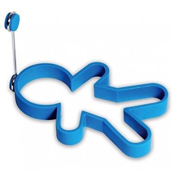 NOKI - Molde para Huevo, diseño de Hombre, Color Azul