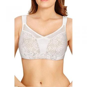 Berlei Women's Beauty Everyday Full Support Non-Wired Minimizer Bra - Black Polyamide - Size 40E