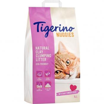 Tigerino Nuggies 14 l Cat Litter Clumping Talc Scent - Economy Pack