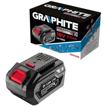 Cargador y batería recargable Graphite 58G086, incluye batería de recambio y destornillador