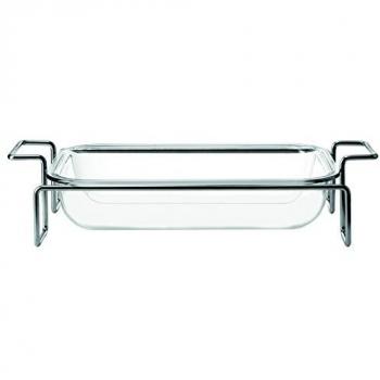 Leonardo 034304 Set 2 teilig cristal horno Gusto 20 x 31 cm con soporte