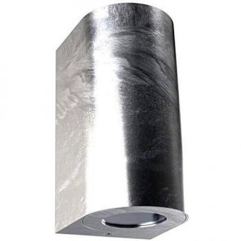 Aplique de exterior Canto Maxi 2, 2 luces GU10, galvanizado, IP44