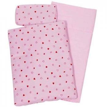 Juego de cama para muñecas Rosa Corazón/Coroa 41 x 31 cm - Goki