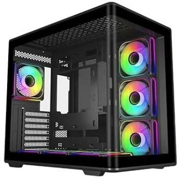 Caja PC Cooler Master Elite 600 ARGB Torre ATX Blanca con Ventiladores y Vidrio Templado
