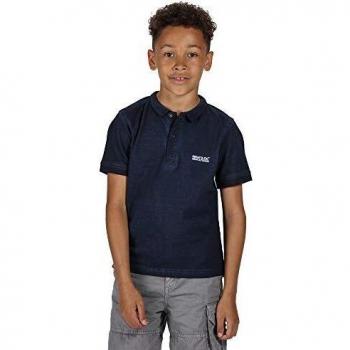 Regatta Bosley III-Camiseta Estampada De Algodón T-Shirts/Polos/Vests, Unisex niños, Dark Denim, 15-16