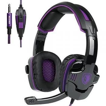 Sa930 3.5mm Stereo Gaming Headset con microfono sobre la oreja los auriculares para PC / MAC / PS4