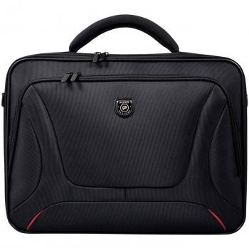 Port Designs Courchevel Clamshell Laptop/Notebook/Chromebook Professional Business Briefcase Sleeve Bag for 15 inch Windows/Macbook Student/Work Laptops - Black