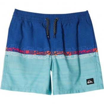 Quiksilver - Short de Natación de niños Everyday Wordblock Azul 14A