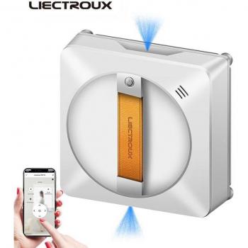 Robot limpiador de ventanas Liectroux YW710 con spray de agua doble, memoria inteligente, succión de alto vacío y sensor láser