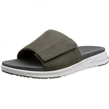 FitFlop Sporty Slides, Chanclas para Hombre, Verde