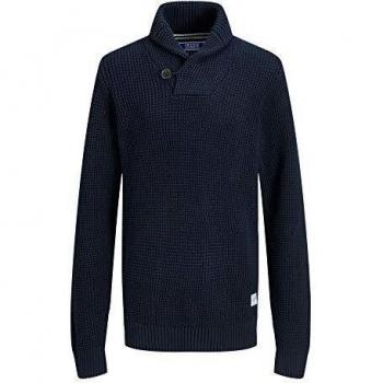 Jersey JACK&JONES Niño 12A Azul Marino 12174509 JJVINCENT Knit Shawl Neck JR