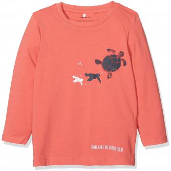 NAME IT Nbmfaniel LS Top, Camisa Manga Larga para Bebés, Naranja