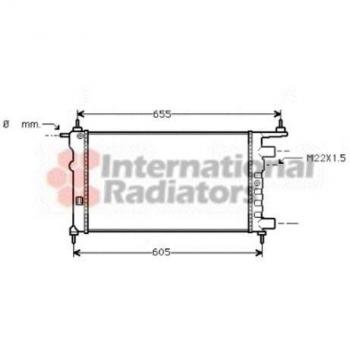 Van Wezel 37002261 Radiador, refrigeración del motor