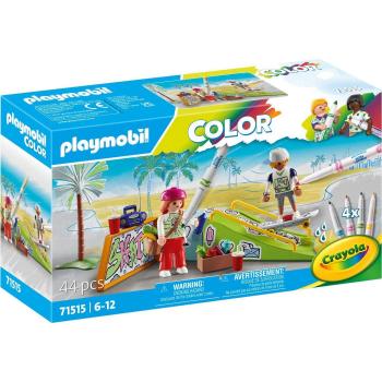 Playmobil Skatepark - Juguete de construcción con figuras, incluye rampas y accesorios para acrobacias en monopatín, recomendado para niños y niñas a partir de 6 años