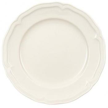 Villeroy & Boch Manoir Breakfast Plate, 21 cm, Premium Porcelain, White