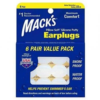 Mack's Pillow Soft Silicone Earplugs 6 Pairs