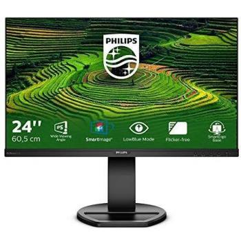 Monitor Philips B Line 241B8QJEB/00, LED IPS Full HD de 23.8 pulgadas con VGA HDMI DP USB y Altavoces Integrados