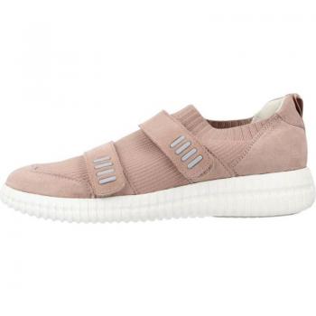 Zapatillas deportivas de Mujer Geox D Noovae B características: diseño elegante, color nude, suela transpirable, tecnología de amortiguación, parte superior de cuero y textil, plantilla extraíble