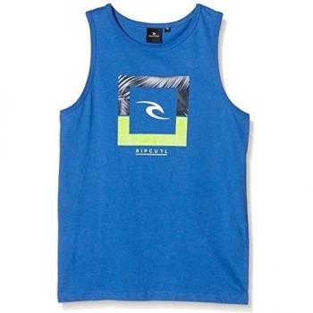 Rip Curl Square Combine Tank Tee - Camiseta para niño, color azul, talla 14