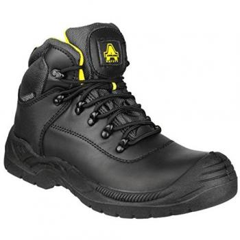 Amblers Safety FS220 Waterproof Leather Safety Boot for Men - Black, Size UK 4