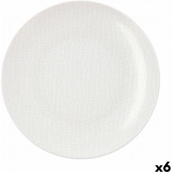 Plato Hondo Ariane Coupe Ripple Cerámica Blanco 20 cm (6 Unidades)