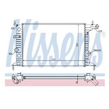 Radiador NISSENS 630681, refrigeración del motor, para vehículos, con alta eficiencia térmica, diseño optimizado para un flujo de aire mejorado y construcción duradera
