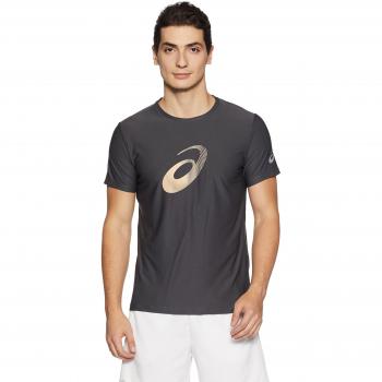 Asics Graphic SS Top Camiseta, Hombre, Apricot Ice/Dark Grey, M