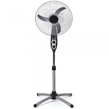 Ventilador de pie oscilante ovalado Orbegozo, 3 velocidades, temporizador, 45 cm diámetro hélice, altura ajustable, 60 W