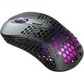 Xtrfy M4 Wireless - Ratón Gaming Inalámbrico Ultraligero RGB, 19000 DPI, Optimizado para eSports, Ergonomía Diestro, Recargable, Negro