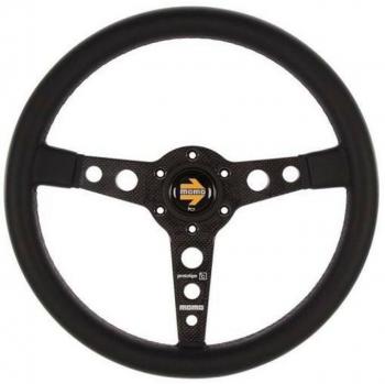 Volante de Carreras Momo Negro de 35 cm - Mejora tu Experiencia al Conducir