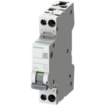 Siemens 5SL60067 Miniature Circuit Breaker 6A, Type C, 1P+N, 6kA, DIN Rail Mount