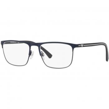 Emporio Armani 0EA1079 Monturas de gafas, Blue Rubber, 55 para Hombre