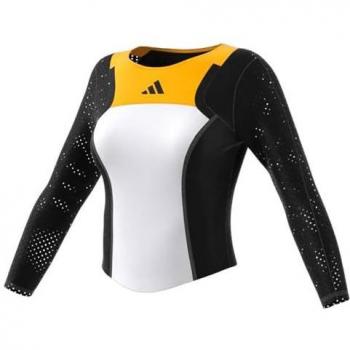 Adidas 3/4 Pro Camiseta De Manga Larga Mujeres - Blanco, Negro
