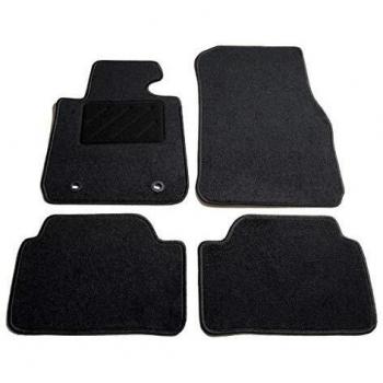 vidaXL Juego Alfombrillas Coche 4 Piezas Esteras Moqueta Automóvil Vehículo