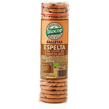 Galletas de Espelta con Chips de Chocolate Biocop, 250 g