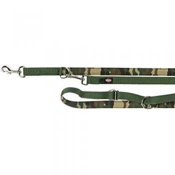 Correa Ajustable Trixie Premium Camuflaje Neopreno L-XL: 200 cm x 2,5 cm - Camuflado/Verde Bosque