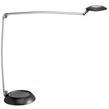 Lámpara de mesa LED MAUL Space, atenuable, aluminio plateado, 8 W, 691 Lm, 4000K