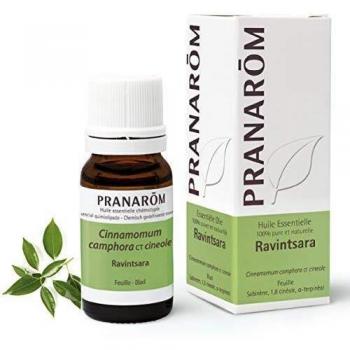 Pranarom Ravintsara Essential Oil 10ml - Pure and Natural, Respiratory Comfort & Natural Defenses