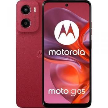 Smartphone Motorola Moto G05 4GB RAM, 128GB Almacenamiento, Dual SIM, 4G, Rojo Ciruela