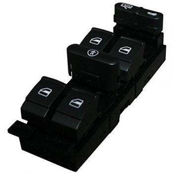 JP - Interruptor de regulador de ventana, color negro, izquierdo, para Volkswagen Seat Bora 1J4959857D